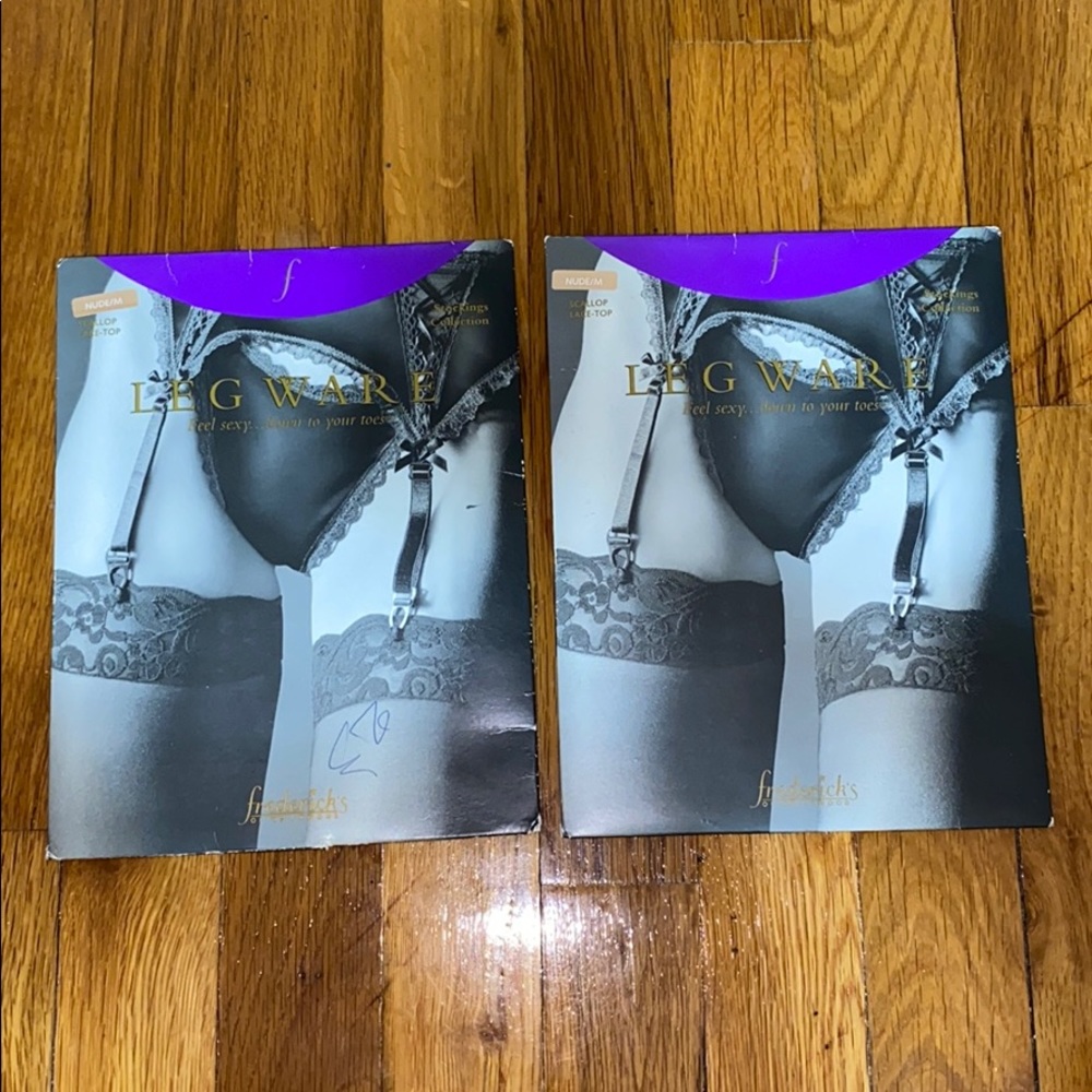 Frederick’s Scallop Lace Top Stockings